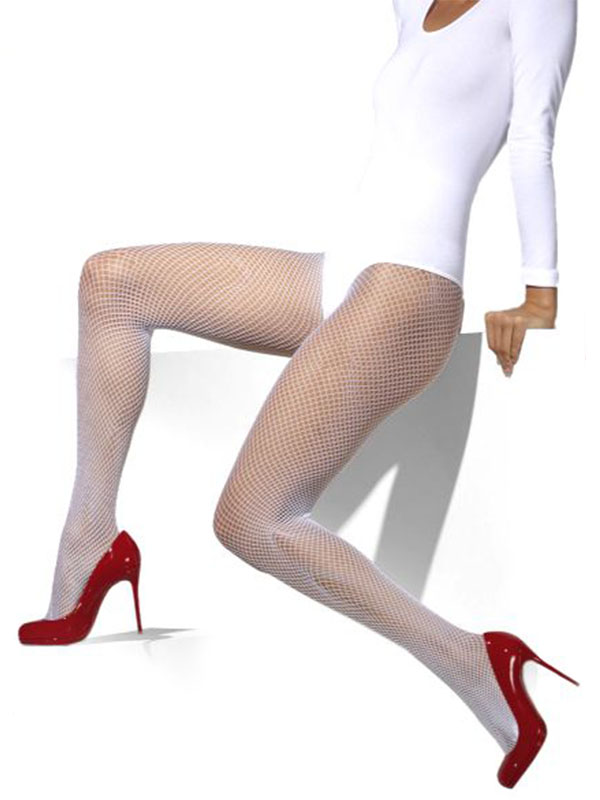 White Fishnet Tights Party Supplies from Novelties Direct Novelties Parties Direct Ltd